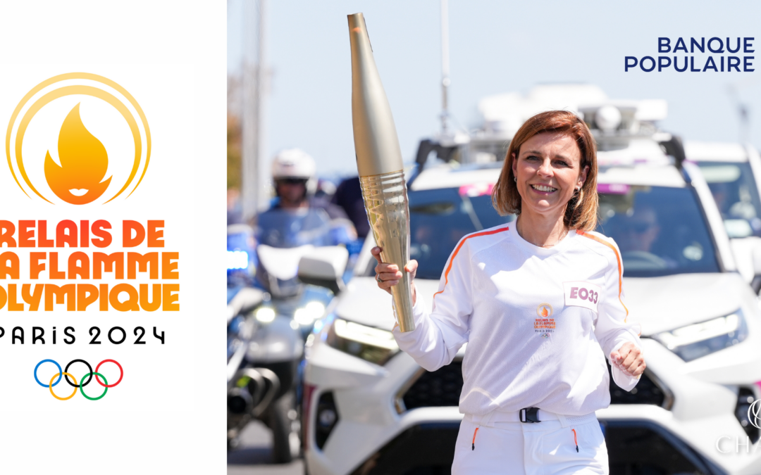 A Flame Bearing Hope: Mathilde Boulachin in the Paris 2024 Olympic Flame Relay in Sète