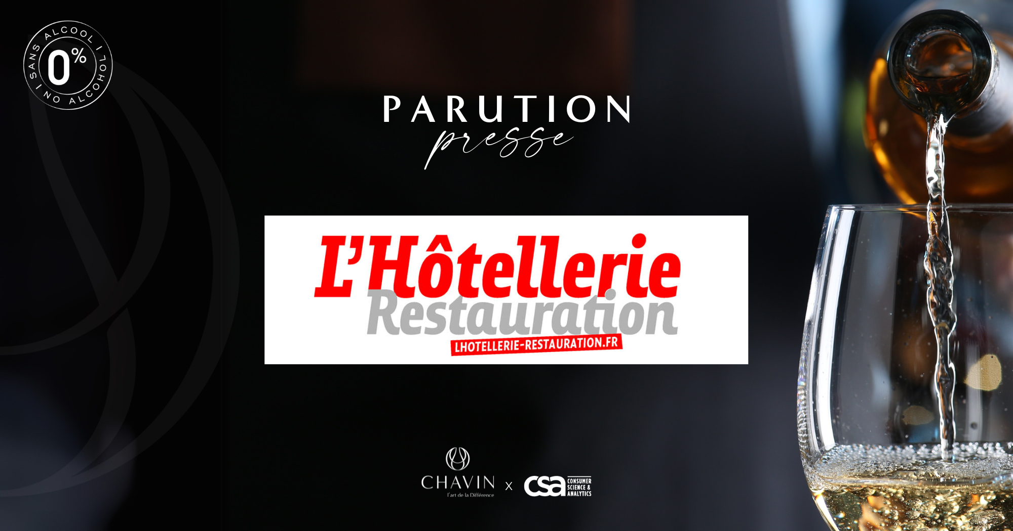 Chavin - Dry January: Chavin Featured in L’Hôtellerie Restauration